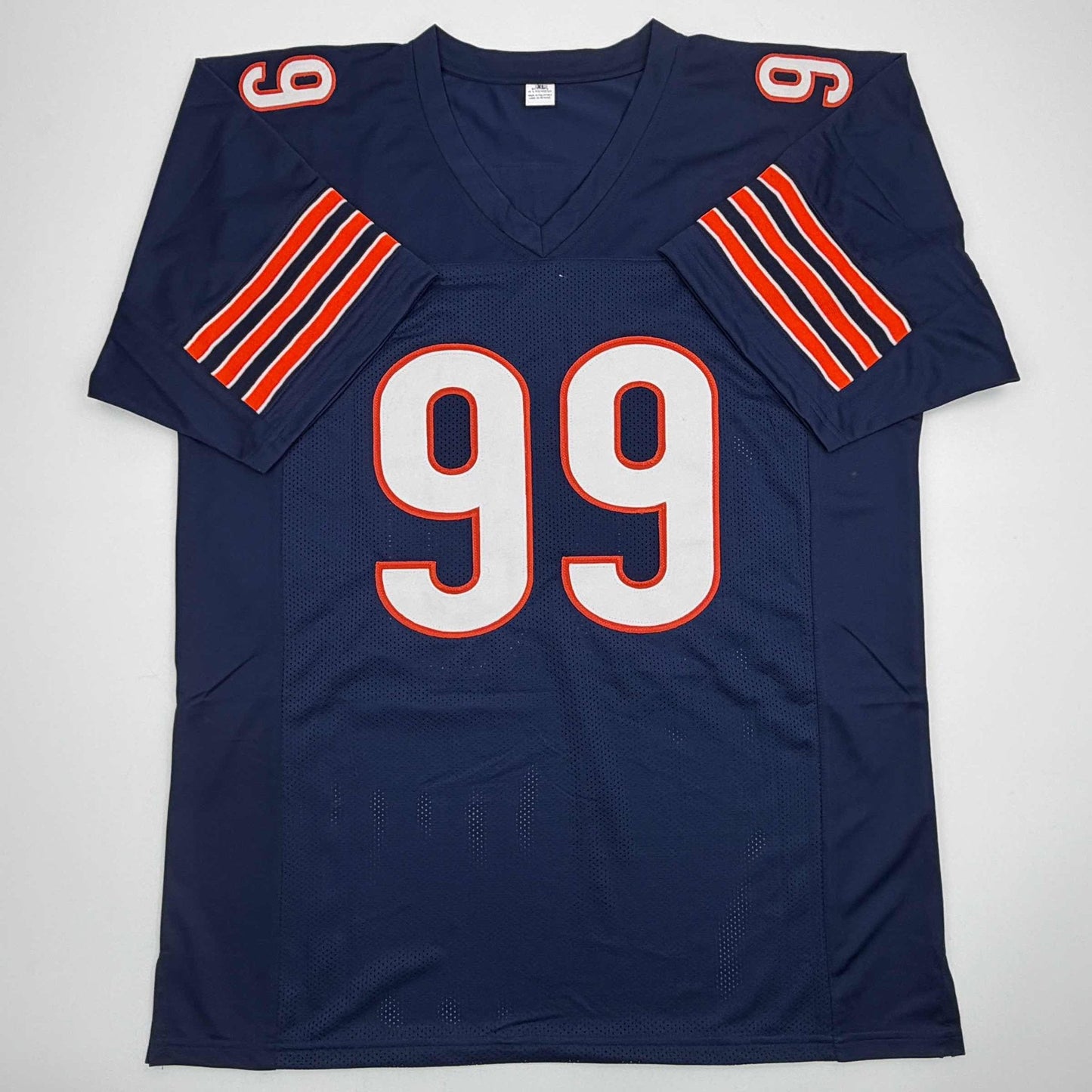 Autographed/Signed Dan Hampton Chicago Blue Football Jersey Beckett BAS COA