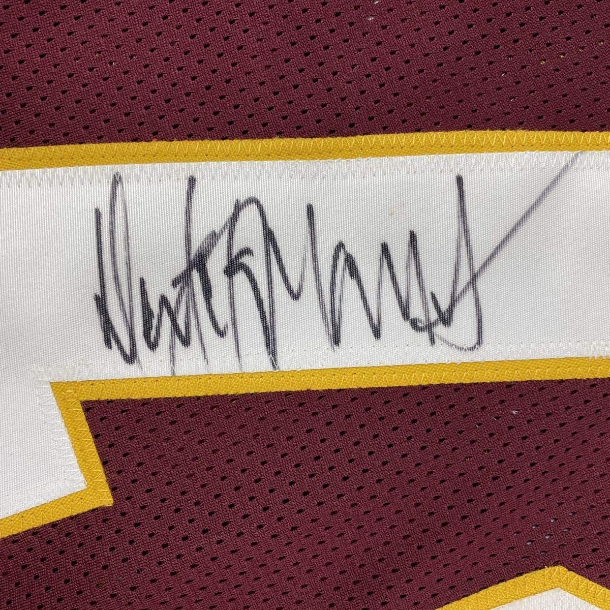 Autographed/Signed Dexter Manley Washington Burgundy Football Jersey JSA COA