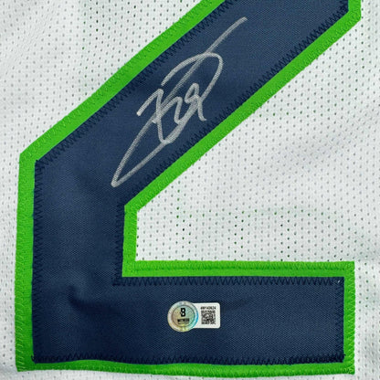 Autographed/Signed Earl Thomas III Seattle White Football Jersey Beckett BAS COA
