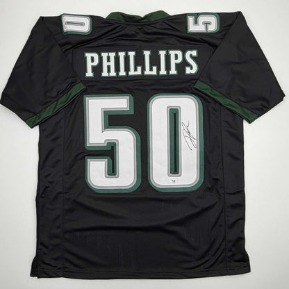 Autographed/Signed Jaelan Phillips Philadelphia Black Football Jersey PSA/DNA COA