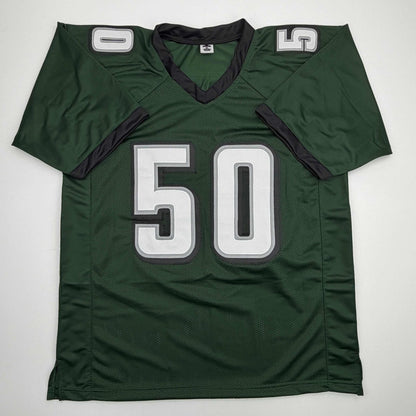 Autographed/Signed Jaelan Phillips Philadelphia Midnight Green Football Jersey PSA/DNA COA