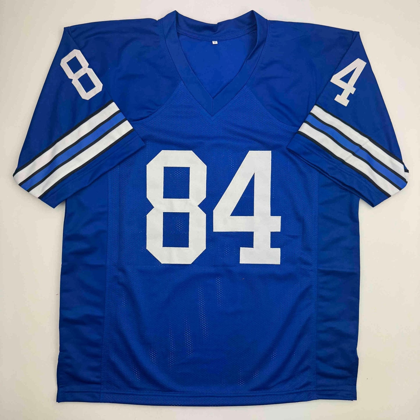 Autographed/Signed Jay Novacek Dallas Blue Football Jersey Beckett BAS COA