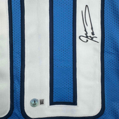 Autographed/Signed Jevon Kearse Tennessee Powder Blue Football Jersey JSA COA