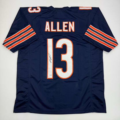 Autographed/Signed Keenan Allen Chicago Blue Football Jersey Beckett BAS COA
