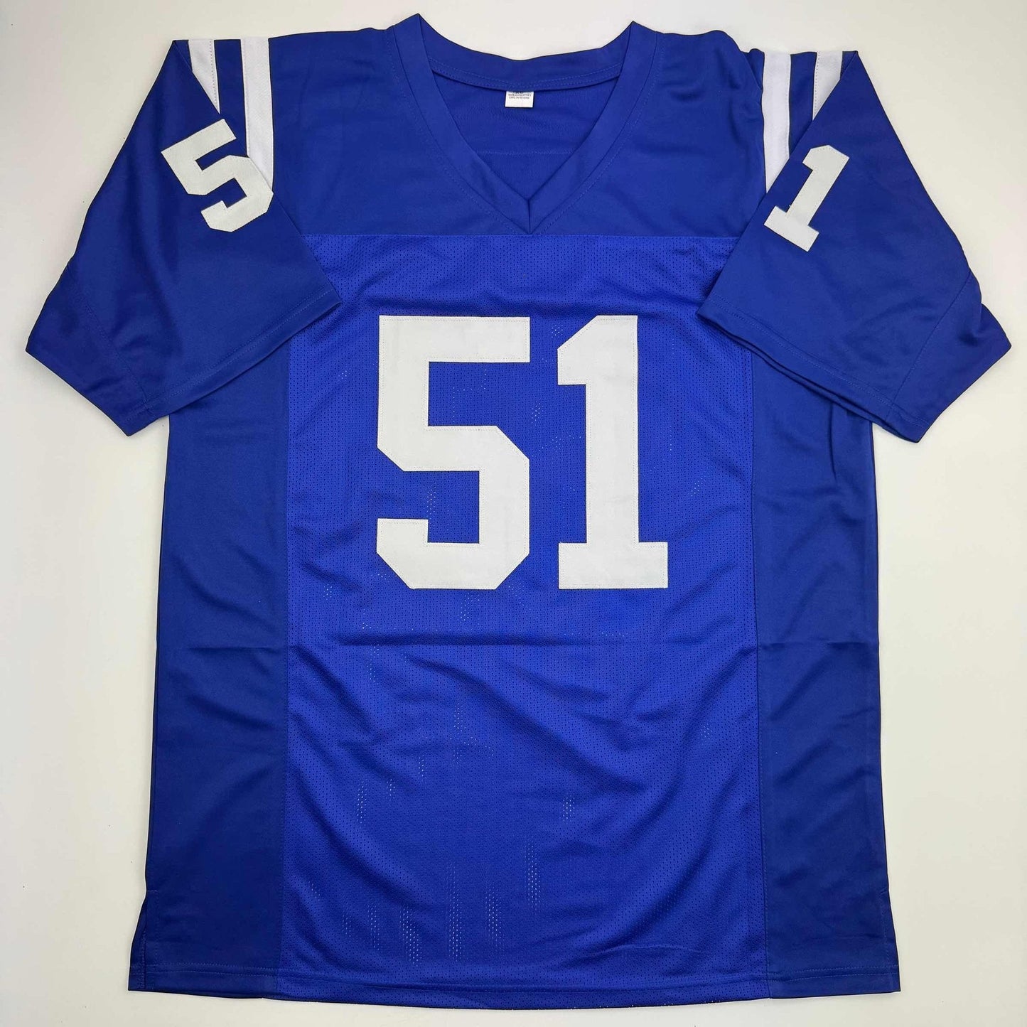 Autographed/Signed Kwity Paye Indianapolis Blue Football Jersey Beckett BAS COA