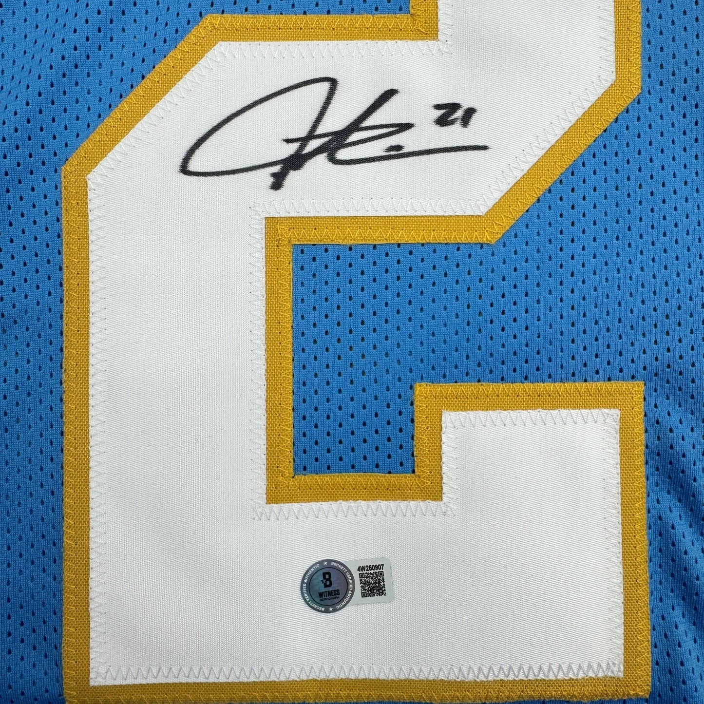 Autographed/Signed LaDainian Tomlinson San Diego Powder Blue Football Jersey JSA COA