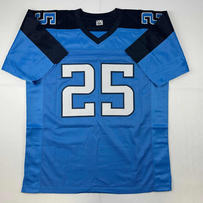 Autographed/Signed LenDale White Tennessee Light Blue Football Jersey JSA COA