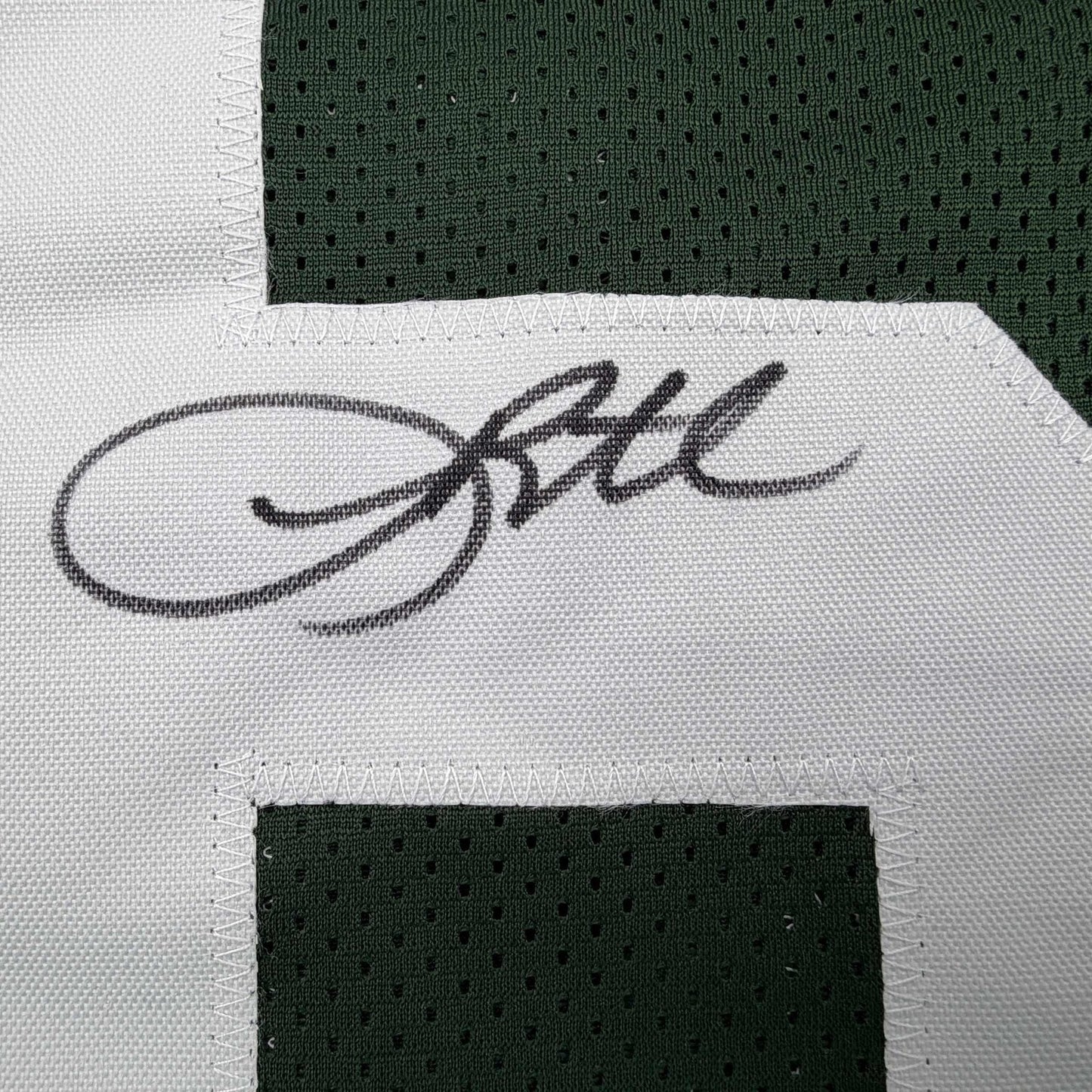 Autographed/Signed Leroy Butler Green Bay Green Football Jersey Beckett BAS COA