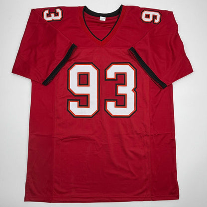 Autographed/Signed Ndamukong Suh Tampa Bay Red Football Jersey Beckett BAS COA
