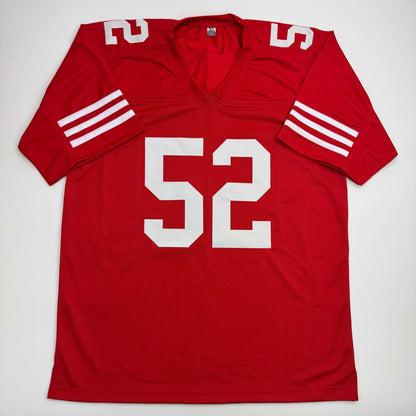 Autographed/Signed Patrick Willis San Francisco Red Football Jersey Beckett BAS COA