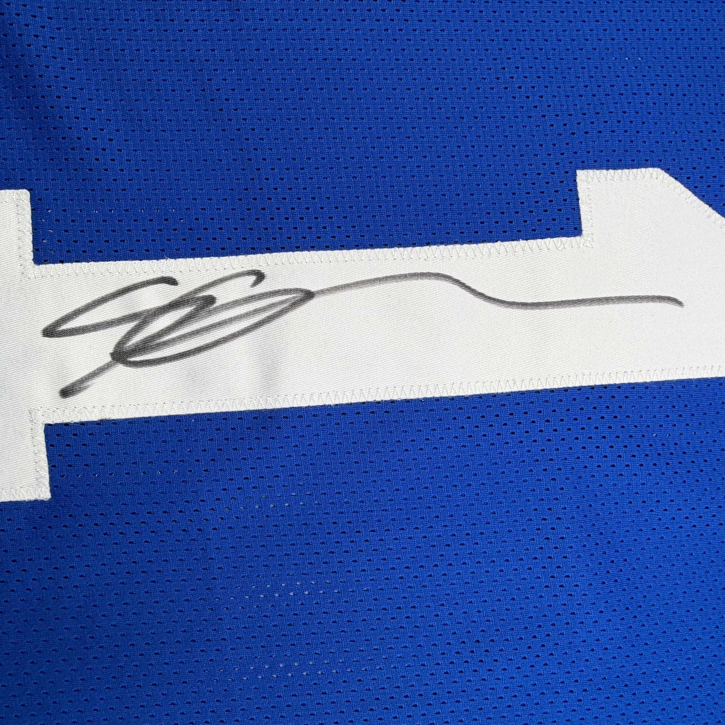 Autographed/Signed Ahmad Sauce Gardner Indianapolis Blue Football Jersey Beckett BAS COA
