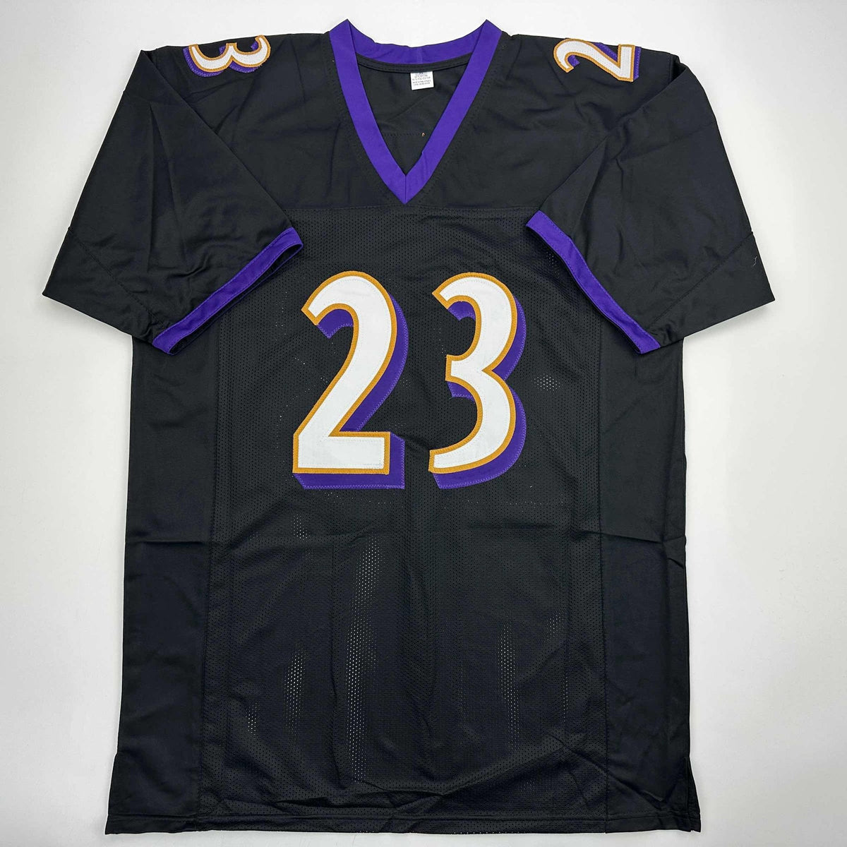 Autographed/Signed Willis McGahee Baltimore Black Football Jersey Beckett BAS COA