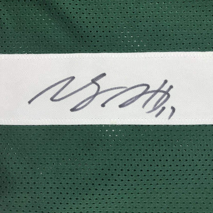 Autographed/Signed Davante Adams Green Bay Green Football Jersey JSA COA