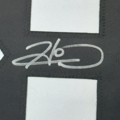 Framed Autographed/Signed Hines Ward 35x39 Pittsburgh Bumble Bee Football Jersey JSA COA
