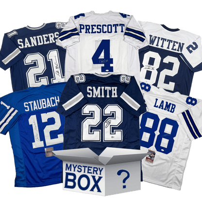 Autographed/Signed Dallas Football Jersey Mystery Box with PSA JSA or Beckett COA