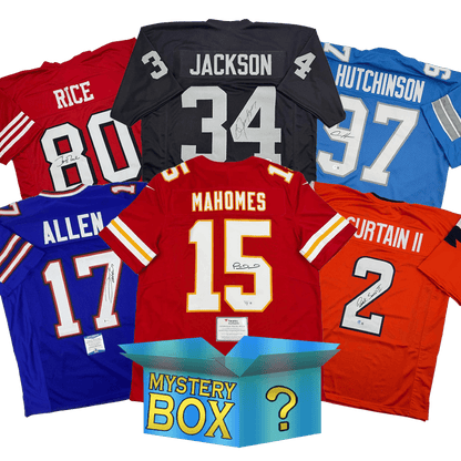 Autographed/Signed Football DIAMOND Series 4 Jersey Mystery Box with PSA JSA or Beckett COA