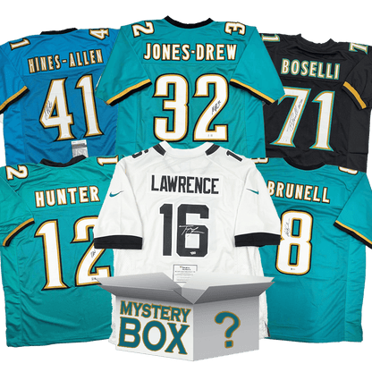 Autographed/Signed Jacksonville Football Jersey Mystery Box with PSA JSA or Beckett COA