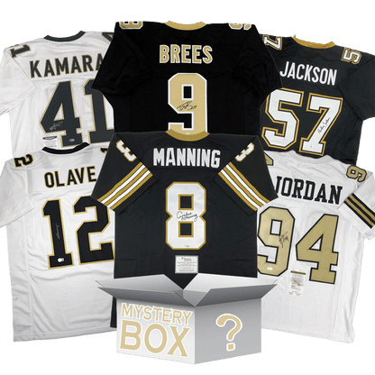 Autographed/Signed New Orleans Football Jersey Mystery Box with PSA JSA or Beckett COA