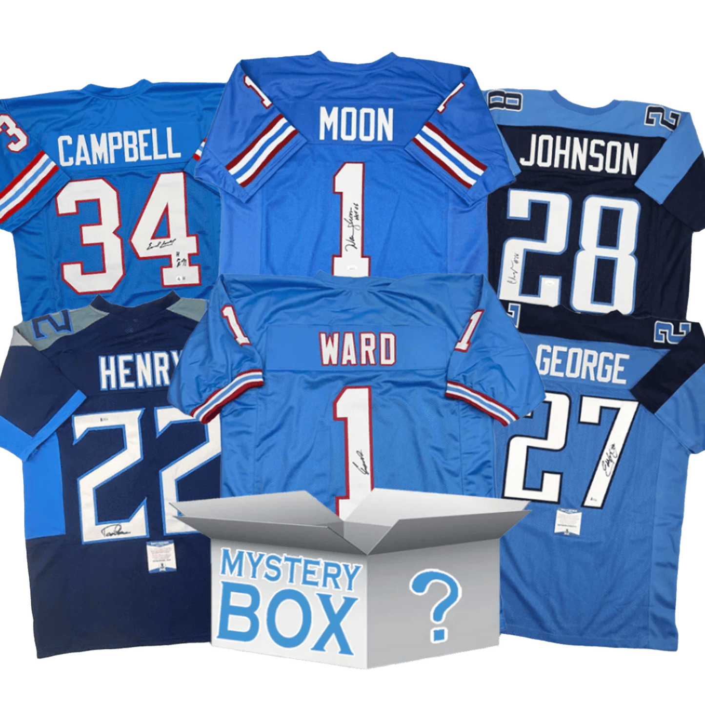 Autographed/Signed Tennessee Football Jersey Mystery Box with PSA JSA or Beckett COA