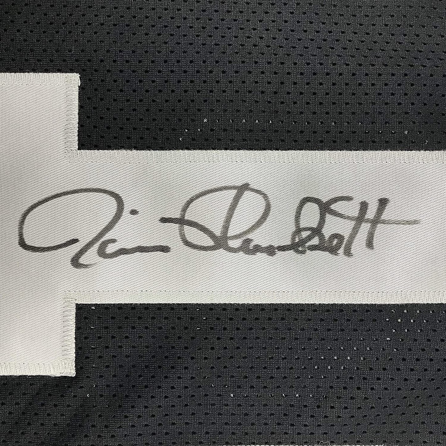 Autographed/Signed Jim Plunkett Oakland Black Football Jersey JSA COA