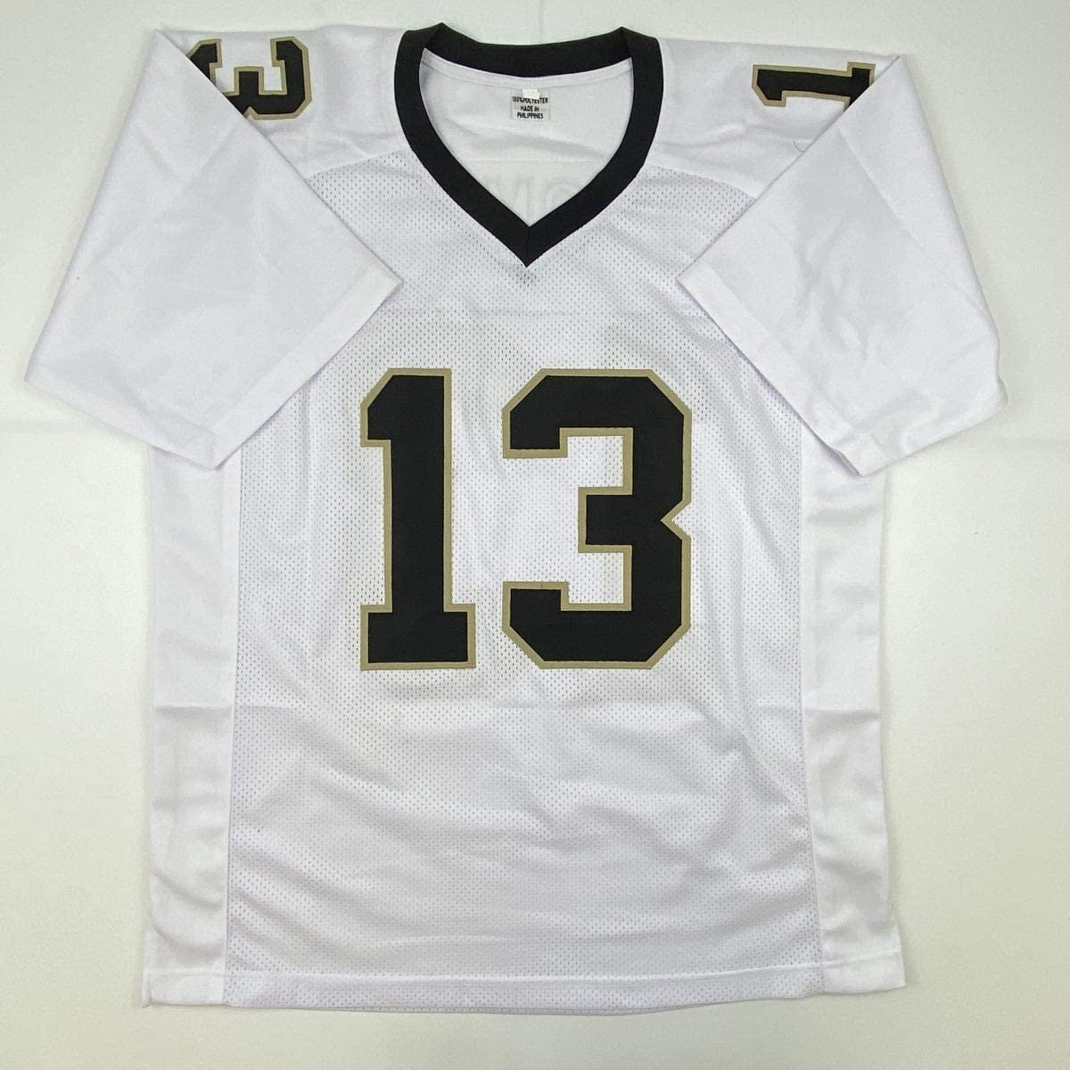 Autographed/Signed Michael Thomas New Orleans White Football Jersey JSA COA