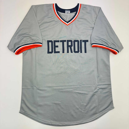 Autographed/Signed Jack Morris Detroit Grey Baseball Jersey JSA COA