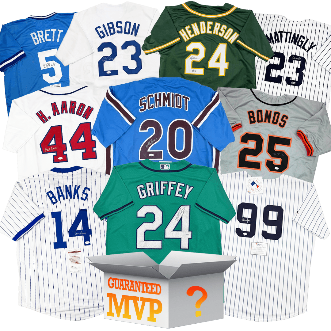 MVPs Autographed/Signed Baseball Jersey Mystery Box with PSA JSA or Beckett COA