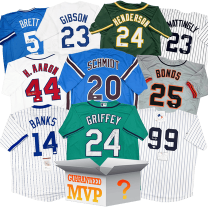 MVPs Autographed/Signed Baseball Jersey Mystery Box with PSA JSA or Beckett COA