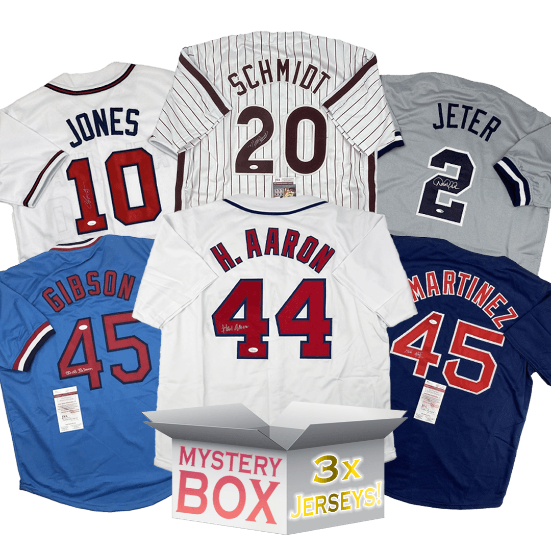 3x Hall of Famers Autographed/Signed Baseball Jerseys Mystery Box with PSA JSA or Beckett COA