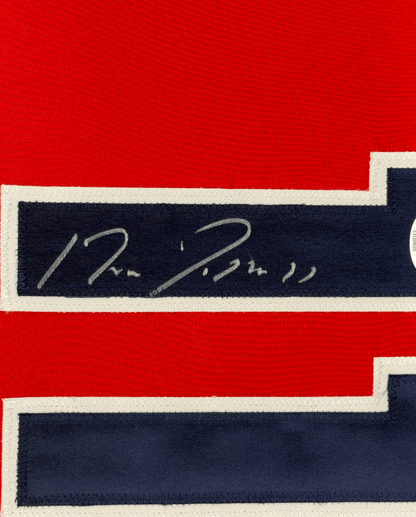 Framed Autographed/Signed Jose Ramirez 35x39 Cleveland Red Baseball Jersey JSA COA