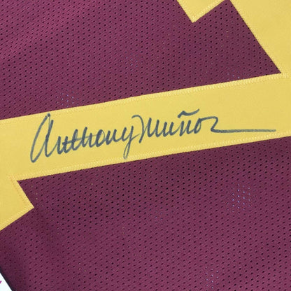 Autographed/Signed Anthony Munoz USC Maroon College Football Jersey JSA COA