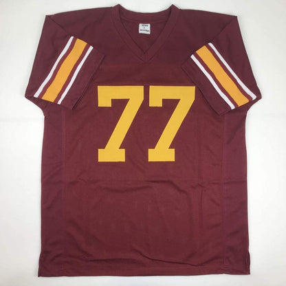 Autographed/Signed Anthony Munoz USC Maroon College Football Jersey JSA COA