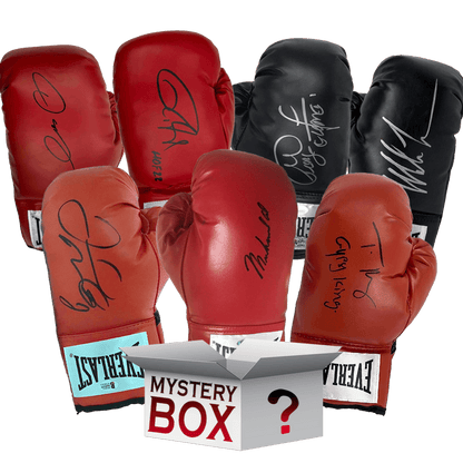 Autographed/Signed Boxing Glove Mystery Box with PSA JSA or Beckett COA