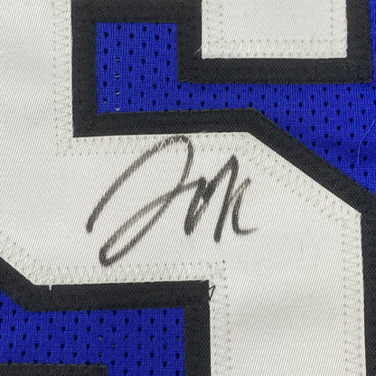 Autographed/Signed Jahlil Okafor Duke Blue College Basketball Jersey JSA COA