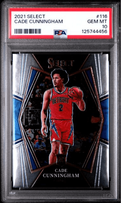 Graded 2021 Panini Select Cade Cunningham #116 Rookie RC Basketball Card PSA 10 Gem Mint