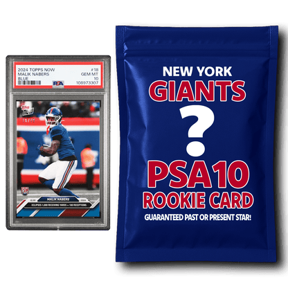 New York Giants PSA 10 Graded Rookie Card Mystery Pack