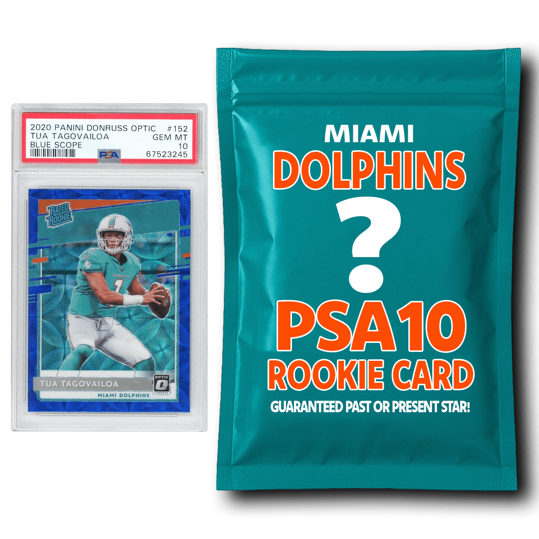 Miami Dolphins PSA 10 Graded Rookie Card Mystery Pack