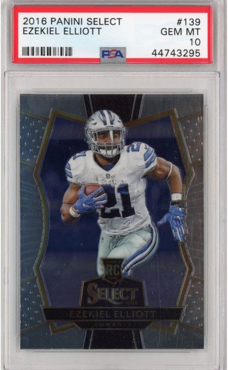Graded 2016 Panini Select Ezekiel Elliott #139 Rookie RC Football Card PSA 10 Gem Mint