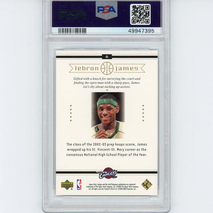 Graded 2003-04 Upper Deck LeBron James #6 Box Set Rookie RC Basketball Card PSA 10 Gem Mint