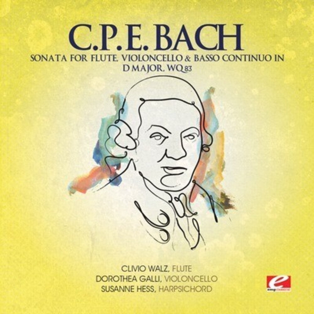C Bach .P.E. - Sonata For Flute Violoncello & Basso D Maj (Ep) [CD]