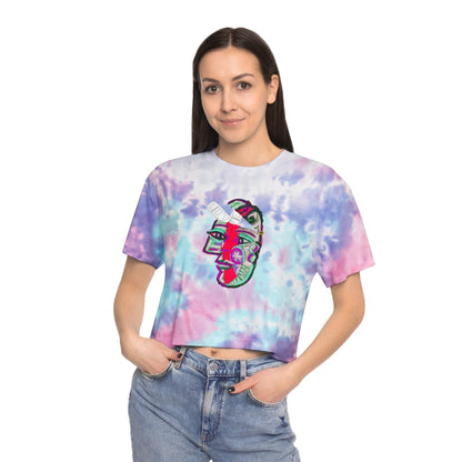 LOVE PILL Women's Tie-Dye Crop Tee