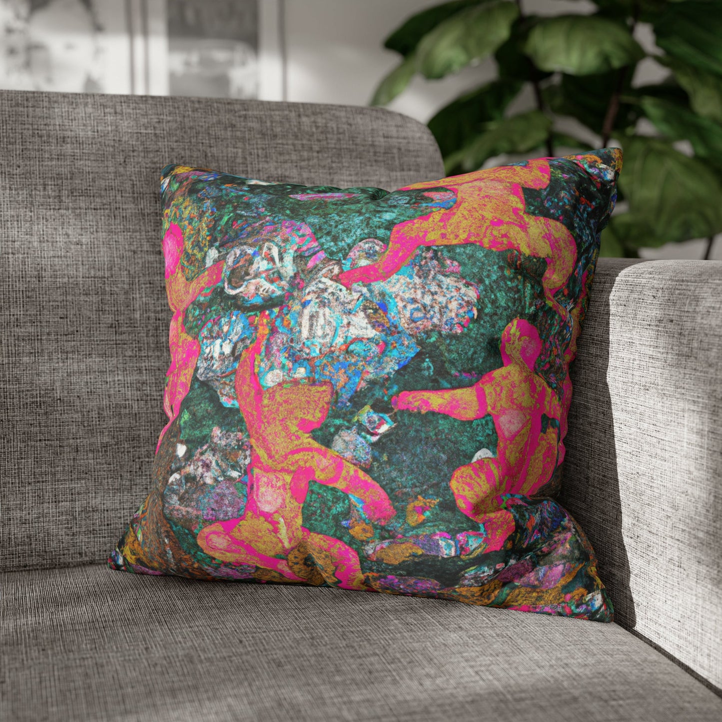 Cezanne's Dancing Bears Micro Suede Pillow Case