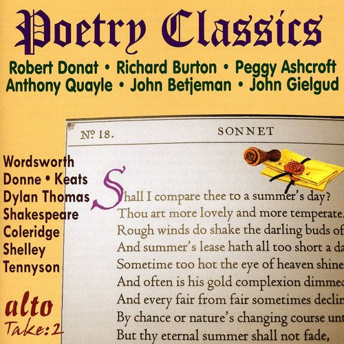 Poetry Classics-Great Voices - Poetry Classics: Great Voices [CD]