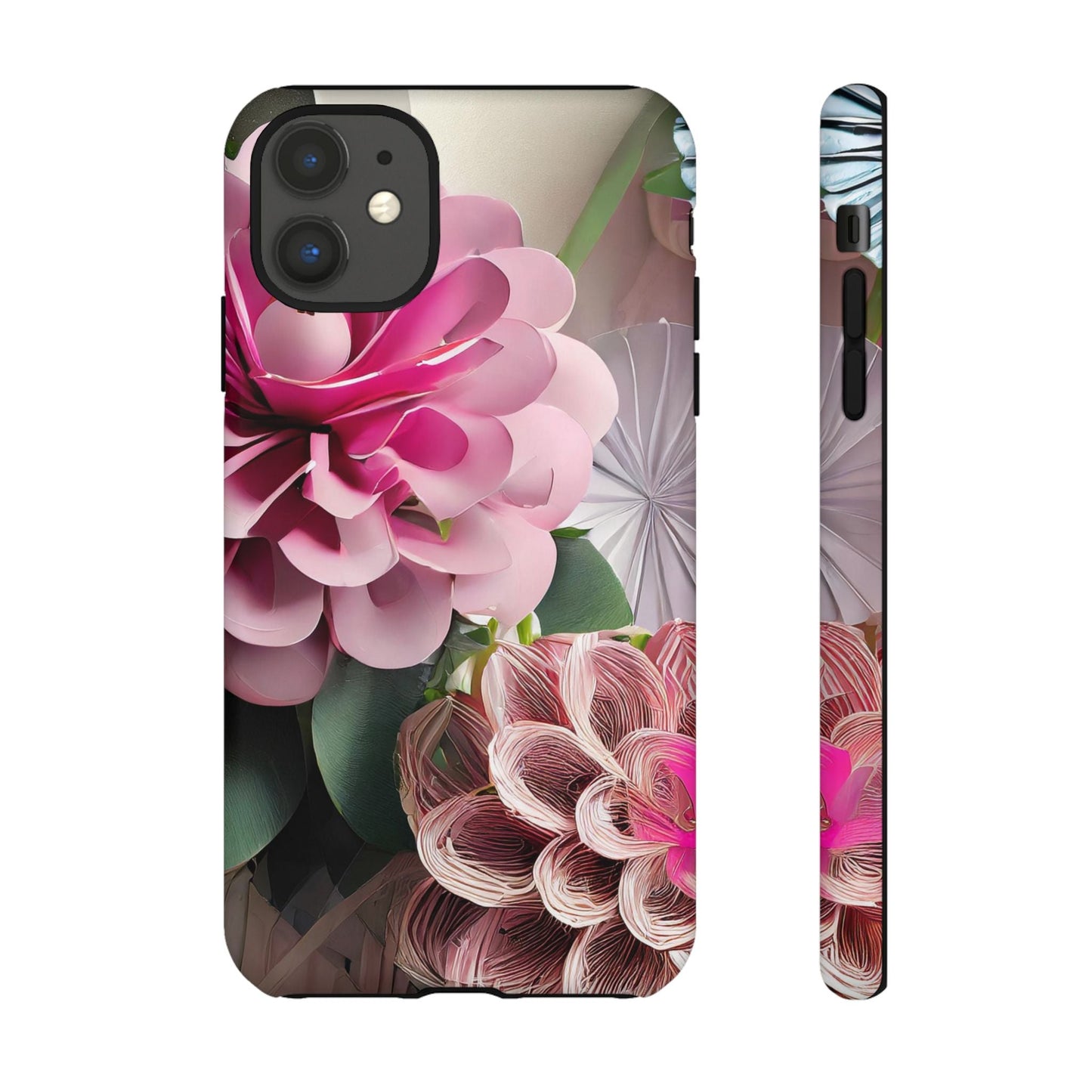 Elegant Paper Flowers Tough Phone Case