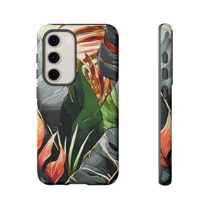 Tropical Leaf Tough Phone Case
