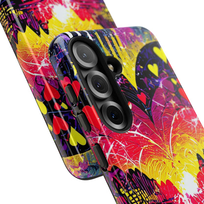 Vibrant Heart Sunset Tough Phone Case