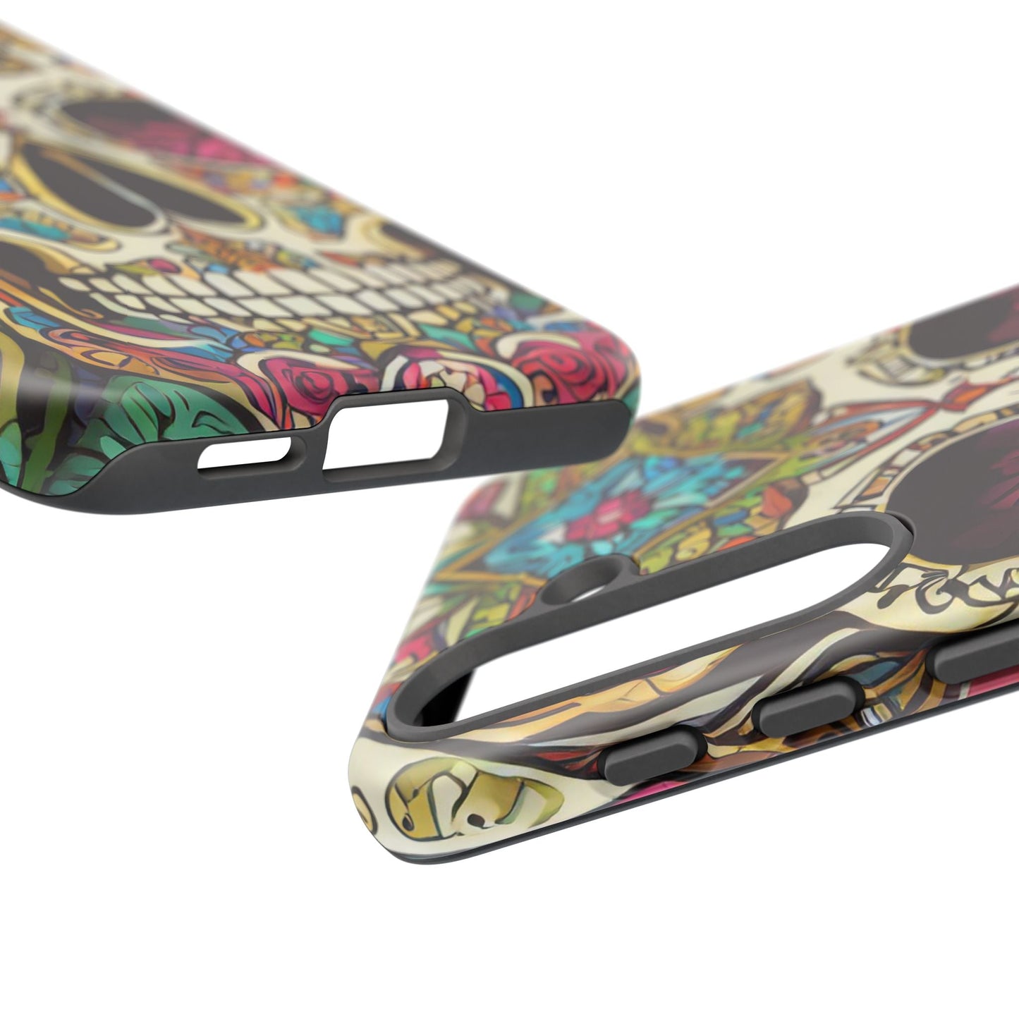 Colorful Sugar Skull Tough Phone Case
