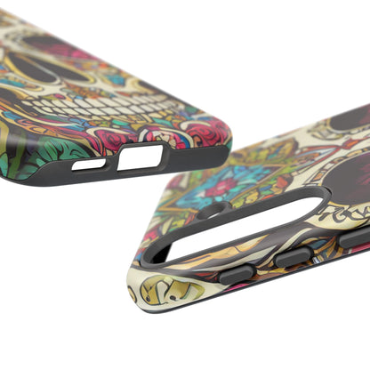 Colorful Sugar Skull Tough Phone Case
