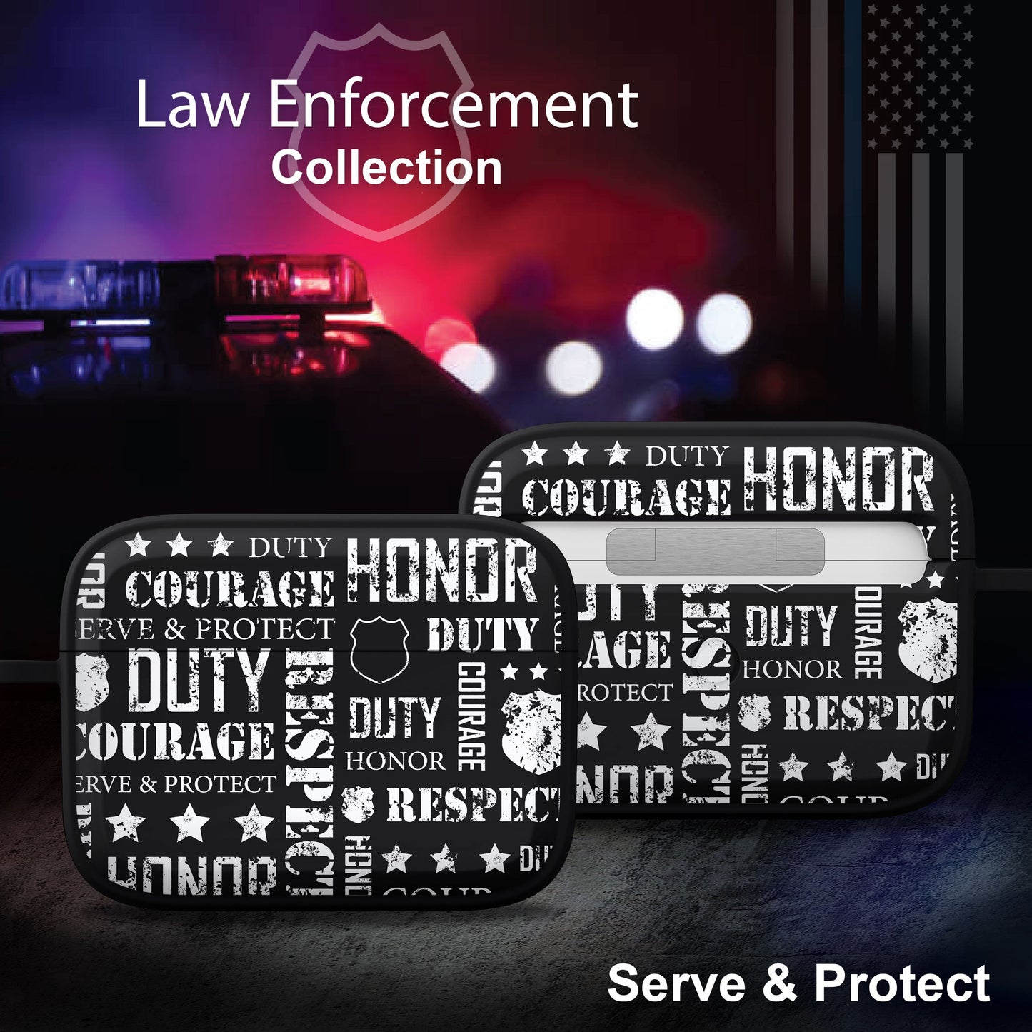 Law Enforcement HDX Apple AirPods Pro 1 & 2 Case Cover