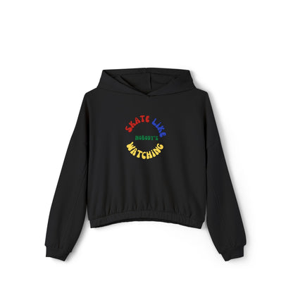 Women’s Cropped Primary Skate Like Nobody's Watching Hoodie